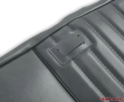 BROTHERS Trucks C/K Seat Upholstery Kit - Deluxe Pleat Vinyl - Charcoal - 05-319