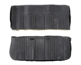 BROTHERS Trucks Seat Upholstery Kit - Deluxe Pleat Cloth/Vinyl - Black/Silver