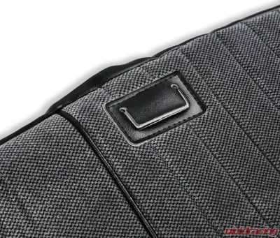 BROTHERS Trucks Seat Upholstery Kit - Deluxe Pleat Cloth/Vinyl - Black/Silver - 05-320