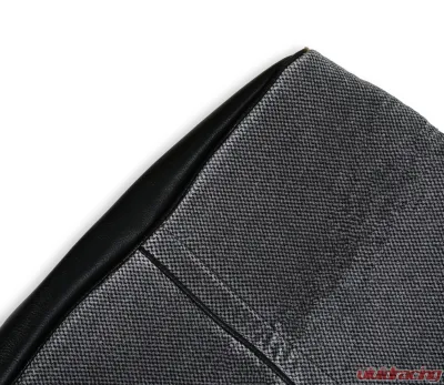 BROTHERS Trucks Seat Upholstery Kit - Deluxe Pleat Cloth/Vinyl - Black/Silver - 05-320