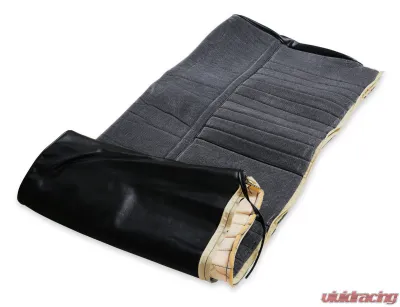 BROTHERS Trucks Seat Upholstery Kit - Deluxe Pleat Cloth/Vinyl - Black/Silver - 05-320