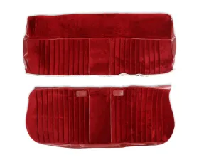 BROTHERS Trucks Seat Upholstery Kit - Deluxe Pleat Cloth/Vinyl - Maroon/Burgundy