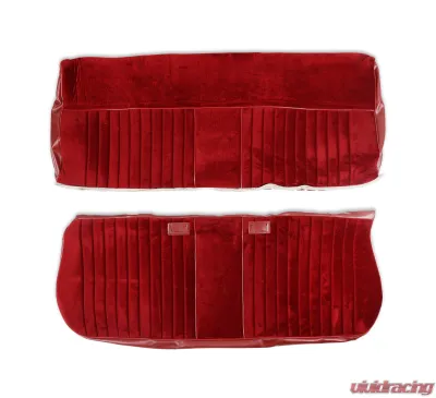 BROTHERS Trucks Seat Upholstery Kit - Deluxe Pleat Cloth/Vinyl - Maroon/Burgundy - 05-321