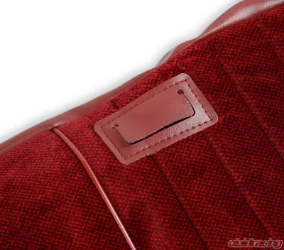 BROTHERS Trucks Seat Upholstery Kit - Deluxe Pleat Cloth/Vinyl - Maroon/Burgundy - 05-321