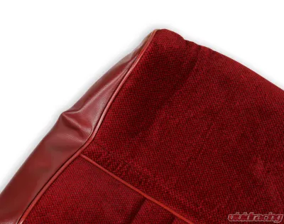 BROTHERS Trucks Seat Upholstery Kit - Deluxe Pleat Cloth/Vinyl - Maroon/Burgundy - 05-321
