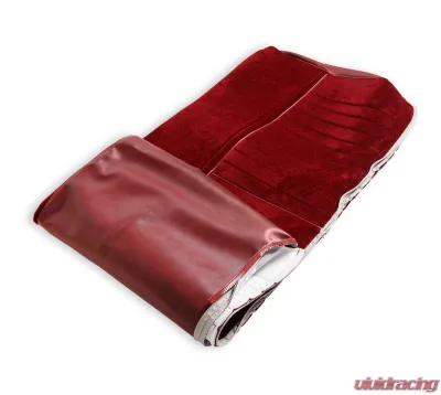BROTHERS Trucks Seat Upholstery Kit - Deluxe Pleat Cloth/Vinyl - Maroon/Burgundy - 05-321