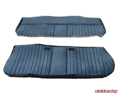 BROTHERS Trucks C/K Seat Upholstery Kit - Deluxe Pleat Cloth/Vinyl - Navy - 05-322