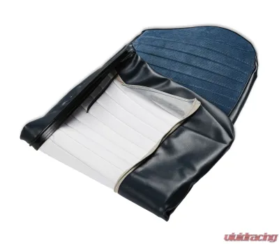 BROTHERS Trucks C/K Seat Upholstery Kit - Deluxe Pleat Cloth/Vinyl - Navy - 05-322