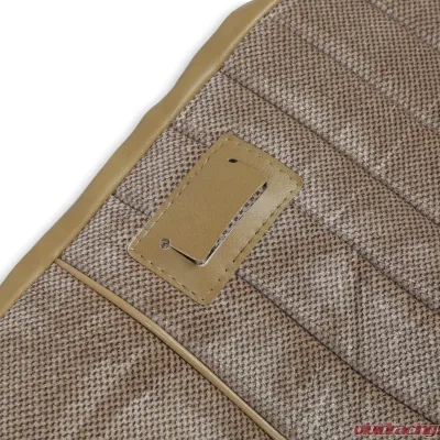 BROTHERS Trucks C/K Seat Upholstery Kit - Deluxe Pleat Cloth/Vinyl - Tan - 05-323
