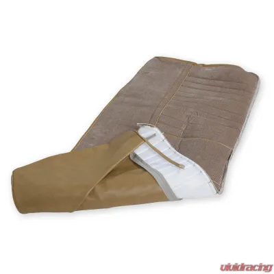 BROTHERS Trucks C/K Seat Upholstery Kit - Deluxe Pleat Cloth/Vinyl - Tan - 05-323