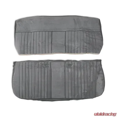 BROTHERS Trucks Seat Upholstery Kit - Deluxe Pleat Cloth/Vinyl - Grey/Charcoal - 05-324