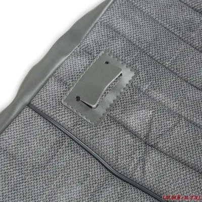 BROTHERS Trucks Seat Upholstery Kit - Deluxe Pleat Cloth/Vinyl - Grey/Charcoal - 05-324