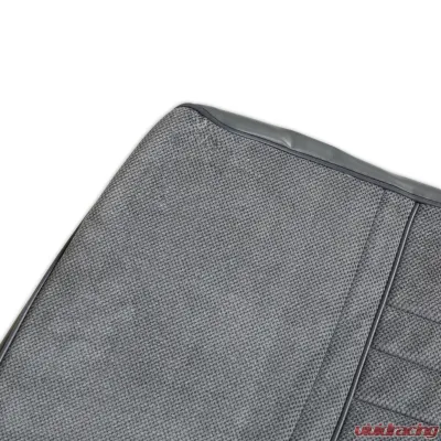 BROTHERS Trucks Seat Upholstery Kit - Deluxe Pleat Cloth/Vinyl - Grey/Charcoal - 05-324