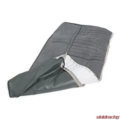 BROTHERS Trucks Seat Upholstery Kit - Deluxe Pleat Cloth/Vinyl - Grey/Charcoal - 05-324