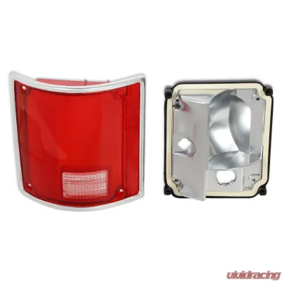 BROTHERS Trucks C/K Tail Lamp Lens & Housing - w/ Chrome Trim - LH - 07-109