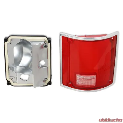 BROTHERS Trucks C/K Tail Lamp Lens & Housing - w/ Chrome Trim - RH - 07-110