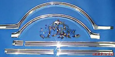 Brothers Trucks Lower Body Side Molding Kit-Fleet-Shortbed-Silver/Black - 103136