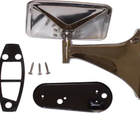 Brothers Trucks Outside Mirror - Chrome - Rectangle - LEFT