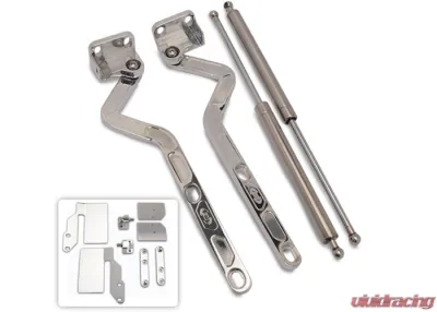 Brothers Trucks Billet Hood Hinges - Polished - Pair - BHH87PL