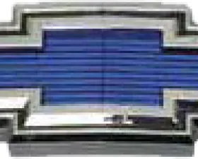 Brothers Trucks Grille Emblem - Bowtie - Blue/Chrome - Each