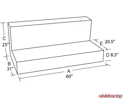 Tradesman Aluminum Full Size Rectangular Liquid Storage Tank Brite - 3110