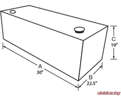 Tradesman Aluminum Rectangular Liquid Storage Tank 55 Gallon Brite - 3155