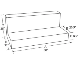 Tradesman Aluminum Rectangular Liquid Storage Tank Brite