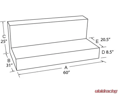 Tradesman Aluminum Rectangular Liquid Storage Tank Brite - 73110