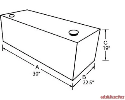 Tradesman Aluminum Rectangular Liquid Storage Tank 55 Gallon Black - 73155