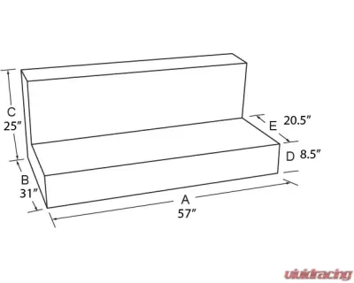 Tradesman Steel Full Size L-Shape Liquid Storage Tank - 73596T
