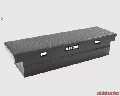 Tradesman Aluminum Single Lid Cross Bed Truck Tool Box 71" Black - 79100DB