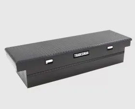 Tradesman Aluminum Single Lid Cross Bed Truck Tool Box (70in.) - Black