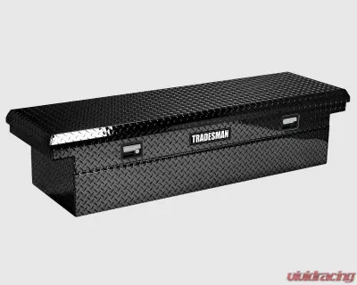 Tradesman Aluminum Single Lid Cross Bed Low-Profile Truck Tool Box 60" Black - 79200LP