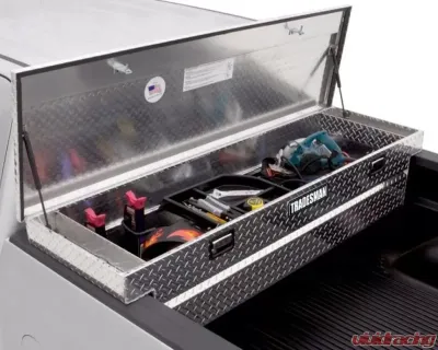 Tradesman Aluminum Single Lid Cross Bed Truck Tool Box 62.38" Black - 79304