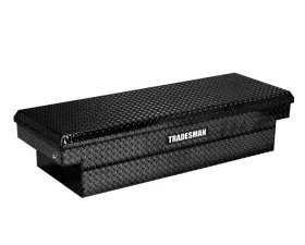 Tradesman Aluminum Single Lid HD 28 Cross Bed Truck Tool Box Deep Well (72in.) - Black