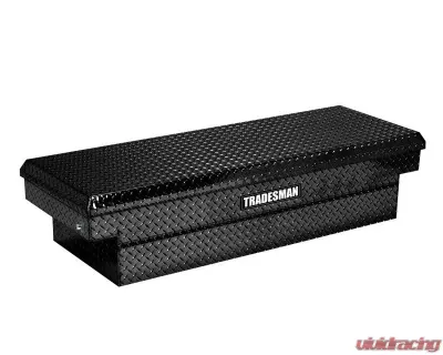 Tradesman Aluminum Single Lid HD 28 Cross Bed Truck Tool Box Deep Well (72in.) - Black - 79305DB