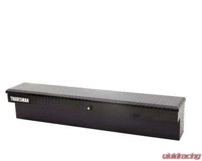Tradesman Aluminum Side Bin Truck Tool Box With Button 70" Black - 79772PB