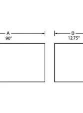 Tradesman Aluminum Top Mount L-Wing Box 90" Brite                                     - 8190T - Image 2