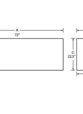 Tradesman Aluminum Professional Rail Top Mount L-Wing Box 72" Brite                                     - 8272 - Image 2