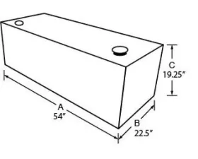 Tradesman Steel Full Size Rectangular Liquid Storage Tank - White