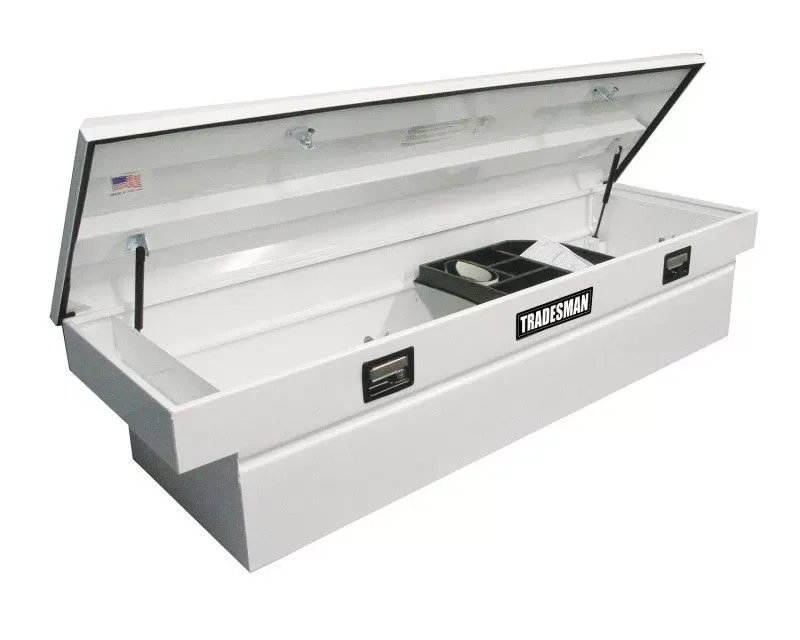 Tradesman Steel Cross Bed Truck Tool Box 70" White - 86400