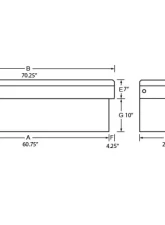 Tradesman Steel Cross Bed Truck Tool Box 70" Front Black                                     - 86401 - Image 2