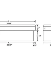 Tradesman Steel Cross Bed Truck Tool Box 70" Side Black                                     - 86451 - Image 2