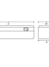 Tradesman Steel Flush Mount Truck Tool Box 60" White                                     - 86460 - Image 2