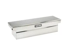 Tradesman Aluminum Single Lid Cross Bed Truck Tool Box Deep Well With Push Button 71