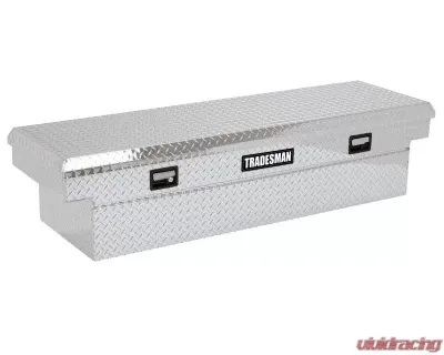 Tradesman Aluminum Single Lid Cross Bed Truck Tool Box 71" Brite - 9100DBT