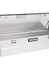 Tradesman Aluminum Single Lid Cross Bed Truck Tool Box 70" Brite 9100T                                     - 9100T - Image 2