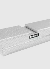 Tradesman Aluminum Gull Wing Cross Bed Truck Tool Box w/Push Button (70in.) - Brite                                     - 9150PB - Image 2