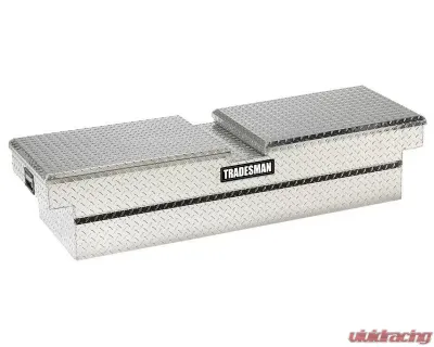 Tradesman Aluminum Gull Wing Cross Bed Truck Tool Box 72" Brite - 9154