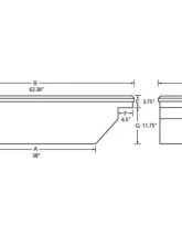 Tradesman Aluminum Single Lid Cross Bed Truck Tool Box 62.38" Brite                                     - 9304 - Image 2